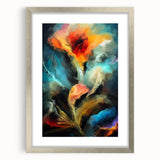 Contemporary Fluid Art Pieces - Abstract Fluid Canvas Art Multicolor