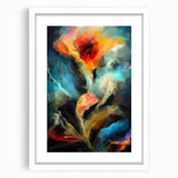 Contemporary Fluid Art Pieces - Abstract Fluid Canvas Art Multicolor