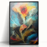 Contemporary Fluid Art Pieces - Abstract Fluid Canvas Art Multicolor