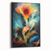 Contemporary Fluid Art Pieces - Abstract Fluid Canvas Art Multicolor