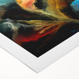 Contemporary Fluid Art Pieces - Abstract Fluid Canvas Art Multicolor