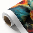 Contemporary Fluid Art Pieces - Abstract Fluid Canvas Art Multicolor