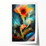 Contemporary Fluid Art Pieces - Abstract Fluid Canvas Art Multicolor