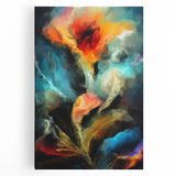Contemporary Fluid Art Pieces - Abstract Fluid Canvas Art Multicolor