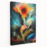 Contemporary Fluid Art Pieces - Abstract Fluid Canvas Art Multicolor