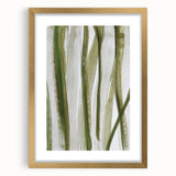 Earthen Harmony Abstracts – Olive Green and Light Gray Wall Art