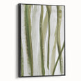 Earthen Harmony Abstracts – Olive Green and Light Gray Wall Art