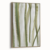 Earthen Harmony Abstracts – Olive Green and Light Gray Wall Art