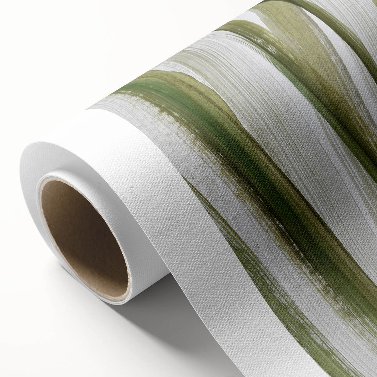 Earthen Harmony Abstracts – Olive Green and Light Gray Wall Art