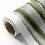 Earthen Harmony Abstracts – Olive Green and Light Gray Wall Art