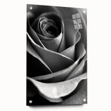 Black and White Rose - Fine Art Photography Canvas Print