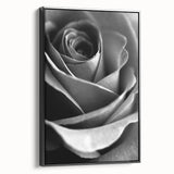 Black and White Rose - Fine Art Photography Canvas Print