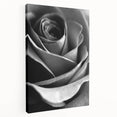 Black and White Rose - Fine Art Photography Canvas Print