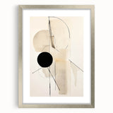 Minimalist Abstract Canvas Prints – Geometric Black and Beige Design