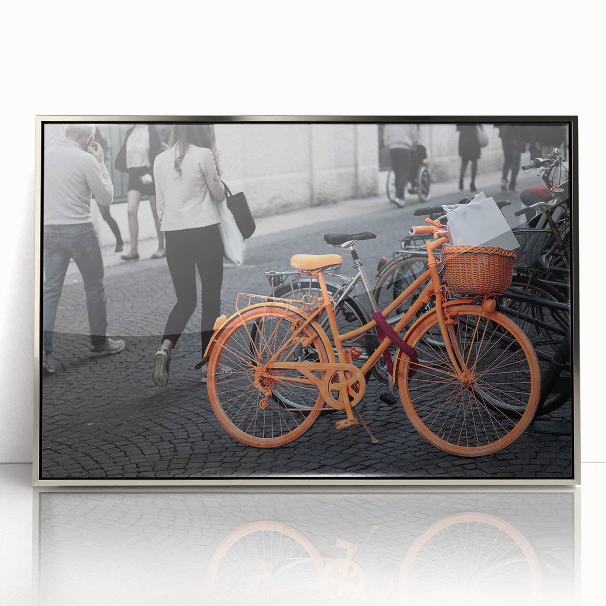 Cityscape Photography Prints – Bold Urban Bicycle Street Art