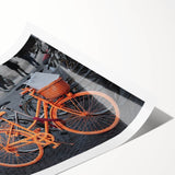 Cityscape Photography Prints – Bold Urban Bicycle Street Art