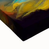 Fluid Abstract Wall Art - Contemporary Fluid Art Pieces in Teal Blue