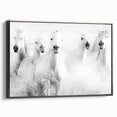 Wild Horses in Motion - Black & White Fine Art Photography