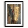 Textured Moody Modern Wall Art - Abstract Gold, Red & Gray Print