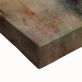 Textured Moody Modern Wall Art - Abstract Gold, Red & Gray Print