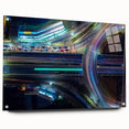 Vibrant Cityscape Canvas Prints – Neon Highway Modern Wall Art
