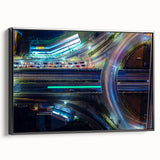 Vibrant Cityscape Canvas Prints – Neon Highway Modern Wall Art