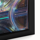 Vibrant Cityscape Canvas Prints – Neon Highway Modern Wall Art