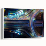 Vibrant Cityscape Canvas Prints – Neon Highway Modern Wall Art