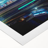 Vibrant Cityscape Canvas Prints – Neon Highway Modern Wall Art