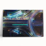 Vibrant Cityscape Canvas Prints – Neon Highway Modern Wall Art