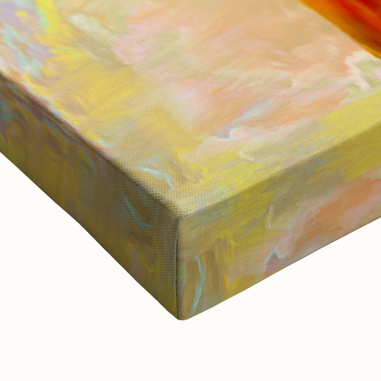 Abstract Fluid Canvas Art - Modern Fluid Art Prints in Purple & Yellow