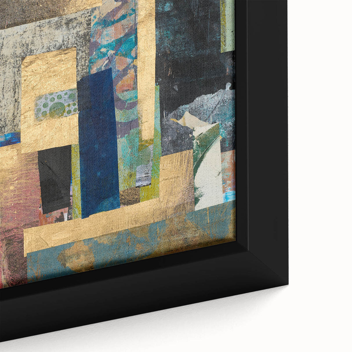 Golden Layers – Contemporary Canvas Art from Earthen Harmony Abstracts