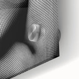 Abstract Body in Fishnets - Black & White Fine Art Photography