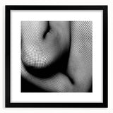 Abstract Body in Fishnets - Black & White Fine Art Photography