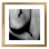 Abstract Body in Fishnets - Black & White Fine Art Photography