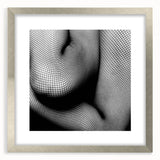 Abstract Body in Fishnets - Black & White Fine Art Photography