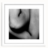 Abstract Body in Fishnets - Black & White Fine Art Photography