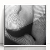 Abstract Body in Fishnets - Black & White Fine Art Photography