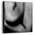 Abstract Body in Fishnets - Black & White Fine Art Photography