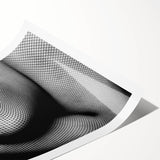 Abstract Body in Fishnets - Black & White Fine Art Photography