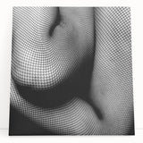 Abstract Body in Fishnets - Black & White Fine Art Photography