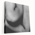 Abstract Body in Fishnets - Black & White Fine Art Photography