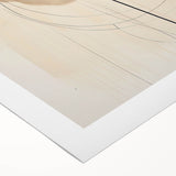 Minimalist Abstract Canvas Prints – Geometric Circles in Beige & Black