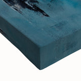 Skyline Moody Modern Wall Art - Abstract Blue, Gold & Gray Print