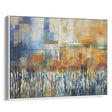Earthy abstract art depicting the Western Wall by Avigdor Ben-Ari, perfect for Jewish-themed home decor.
