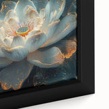 Vibrant rolled canvas showcasing a colorful African tribal art design, featuring intricate patterns and textures, securely packaged in a protective cardboard tube for safe shipping.