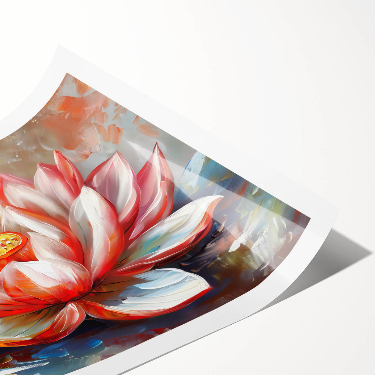 Vibrant floral canvas art print showcasing a detailed illustration of colorful flowers in a natural setting, ideal for home decor or art enthusiasts.