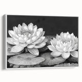 Vibrant floral canvas print showcasing a detailed arrangement of colorful flowers in a modern artistic style, ideal for home decor and interior design enhancement.