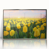 Vibrant floral wall art canvas print showcasing a colorful bouquet of flowers in a modern style, ideal for home decor or art enthusiasts, presented rolled for easy framing.
