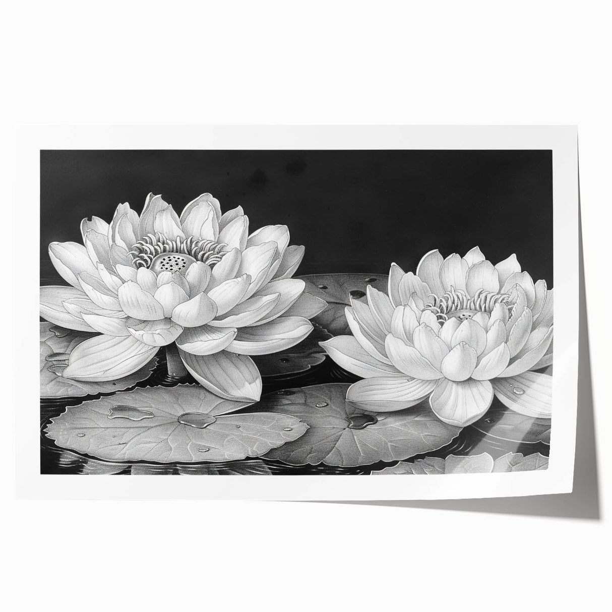 Vibrant floral canvas art print showcasing colorful wildflowers in a lush garden setting, beautifully rolled and packaged for easy display or gifting.
